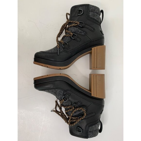 Sorel Womens Blake Heeled Lace-Up Winter Boots Size 7 EUC 8489 nonslip Booties - Picture 3 of 13